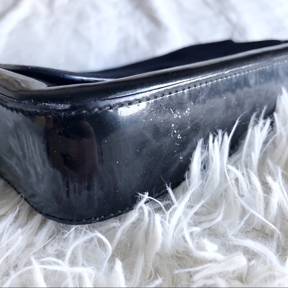 Bally black patent leather suede shoulder bag! - Picture 2 of 8